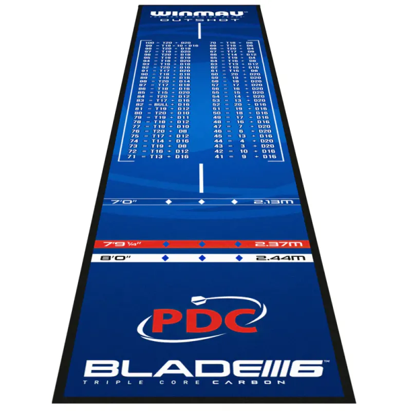 Winmau Pro Zone Utgangstabell dartmatte