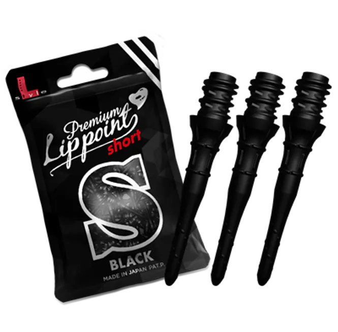 Hovedbilde L-Style Lippoint Premium kort softtip Sort 30stk.