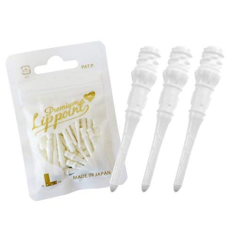 L-Style Lippoint Premium kort softtip Hvit 30stk.
