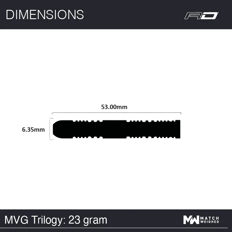 Winmau  MVG TRILOGY 90% DARTS 24g