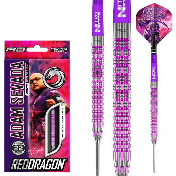 Hovedbilde Reddragon Adam Sevada 90% Tungsten 22g Darts Stålspiss