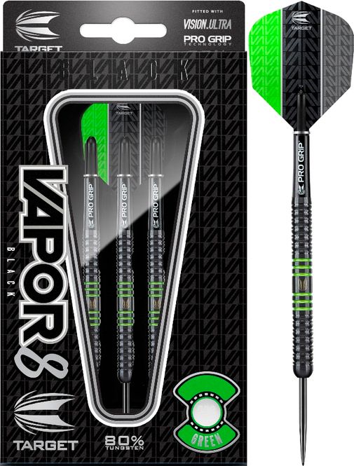 Hovedbilde Target Vapor 8 Black Green 23g Stålspiss